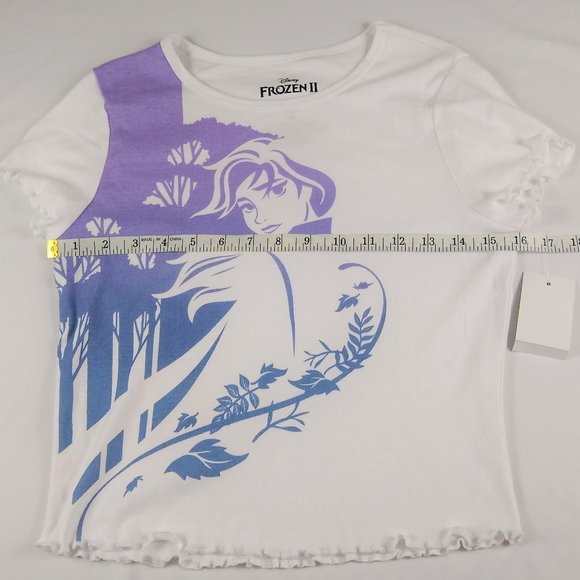 New Frozen Anna Crop Top T-Shirt - Picture 5 of 7